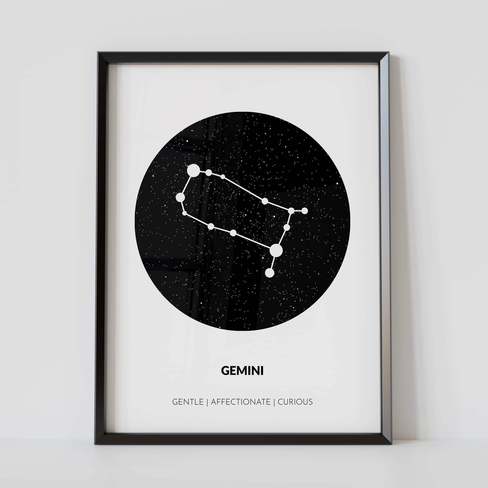 Custom Gemini Poster - Customizable Zodiac Poster | ArtMementos
