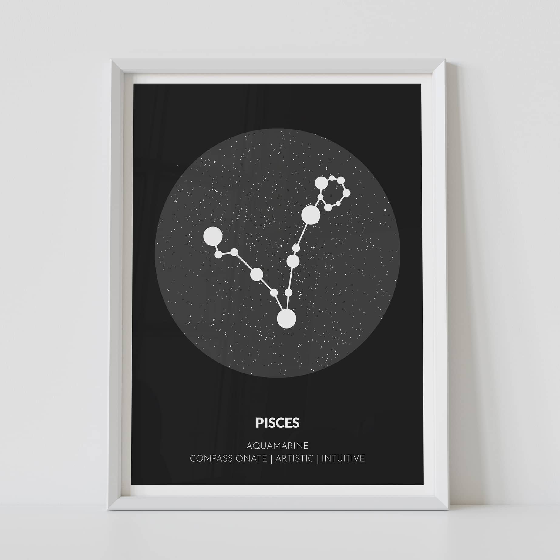 Custom Pisces Poster - Customizable Zodiac Poster | ArtMementos